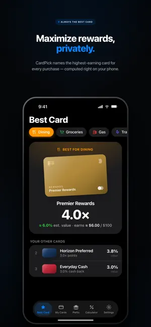 CardPick: Best Card Finder screenshot 1