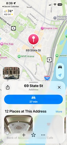 Secret Calendar Nav screenshot