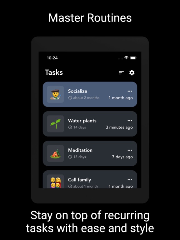 Reloop: Simple Habit Tracker iPad screenshot 1 - Productivity app