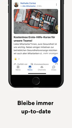 Screenshot von Toom MitarbeiterApp auf dem iPhone 1