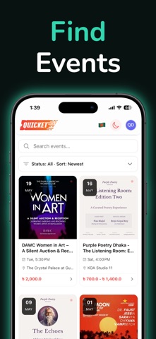 Quicket iPhone screenshot 4