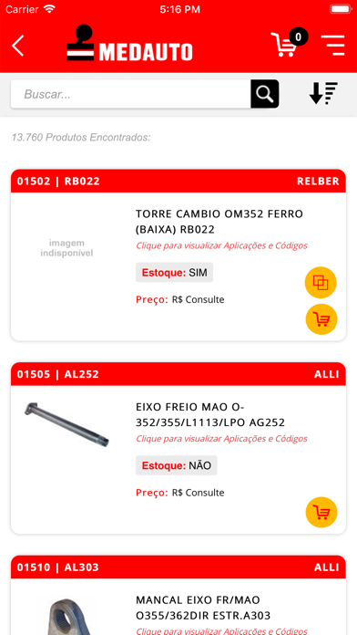 Medauto Catálogo de Peças Screenshot