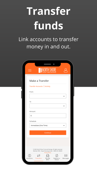 North Shore Trust and Savings Screenshot