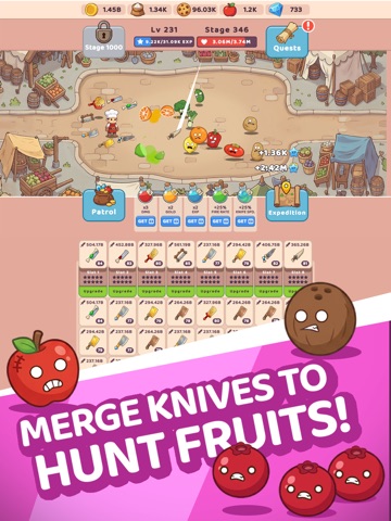 Knife Hero: Idle RPG iPad screenshot
