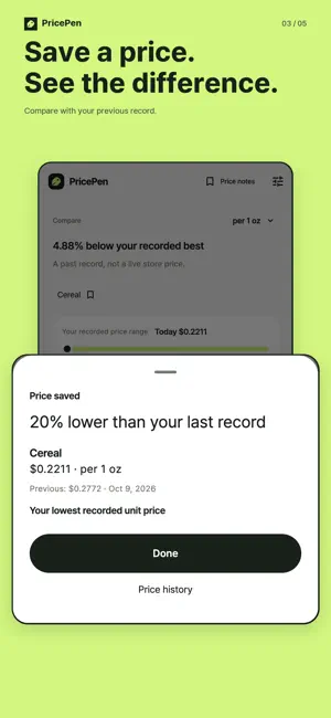PricePen Unit Price Calculator screenshot 3