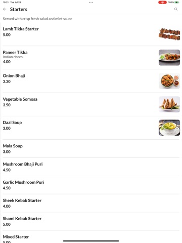TIKKA VILLA Indian Takeaway iPad screenshot