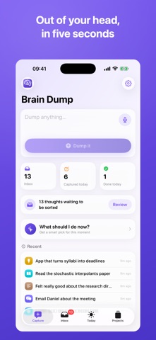 Brain Dumping Screenshot 1 of 5