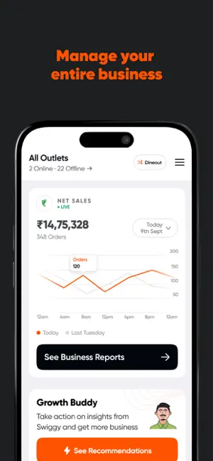 Swiggy Owner iPhone screenshot 1