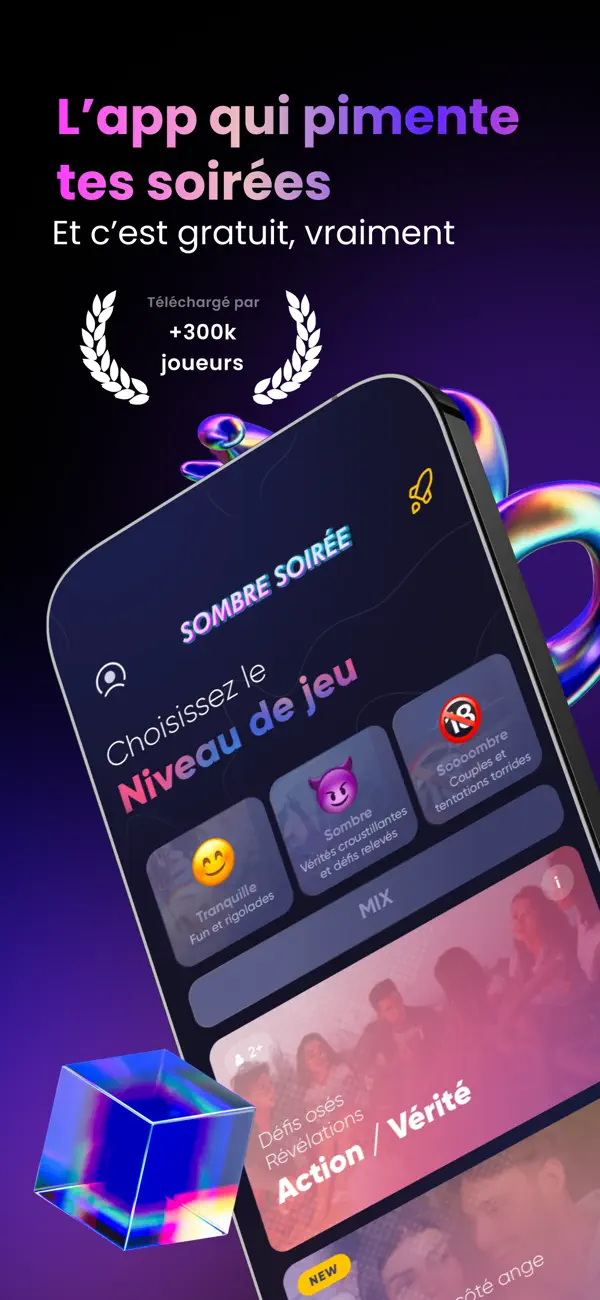 Screenshot #1 pour Sombre soirée - Jeux de soirée