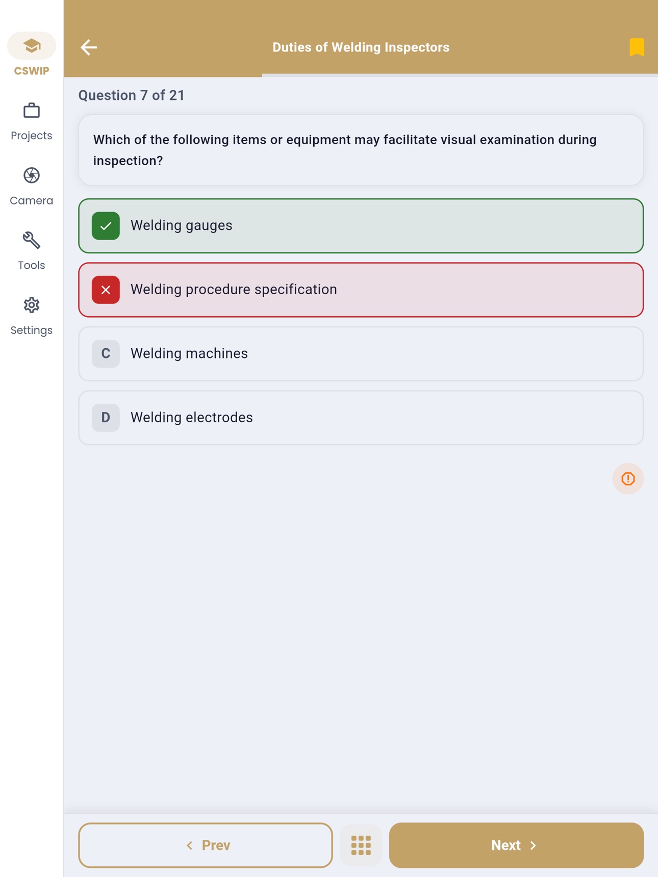 Screenshot 12 of CSWIP Welding Inspector