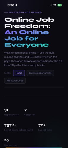 Online Job Freedom screenshot 2