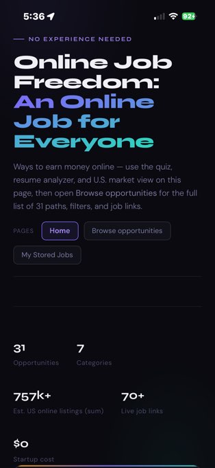Online Job Freedom screenshot 4