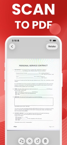 Image to PDF Converter: Photo iPhone screenshot