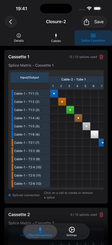Fiber Closure Manager screenshot