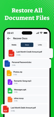WAMR : Recover Deleted Message iPhone screenshot