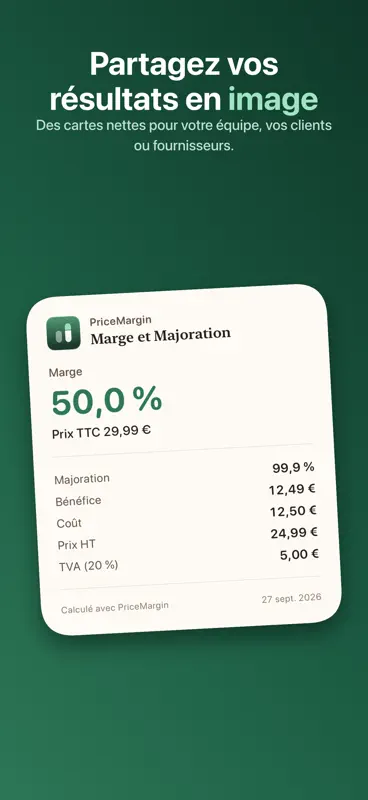 PriceMargin: Calcul TVA screenshot 5 of 7