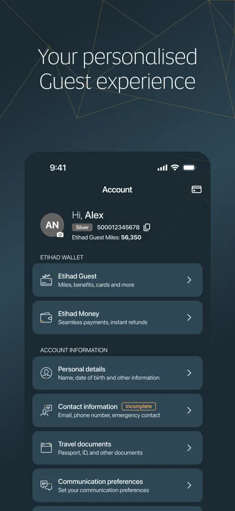 Etihad‑App screenshot 4