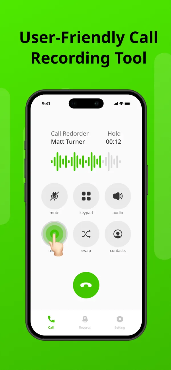 Screenshot #2 pour Call Dictaphone Recorder Audio