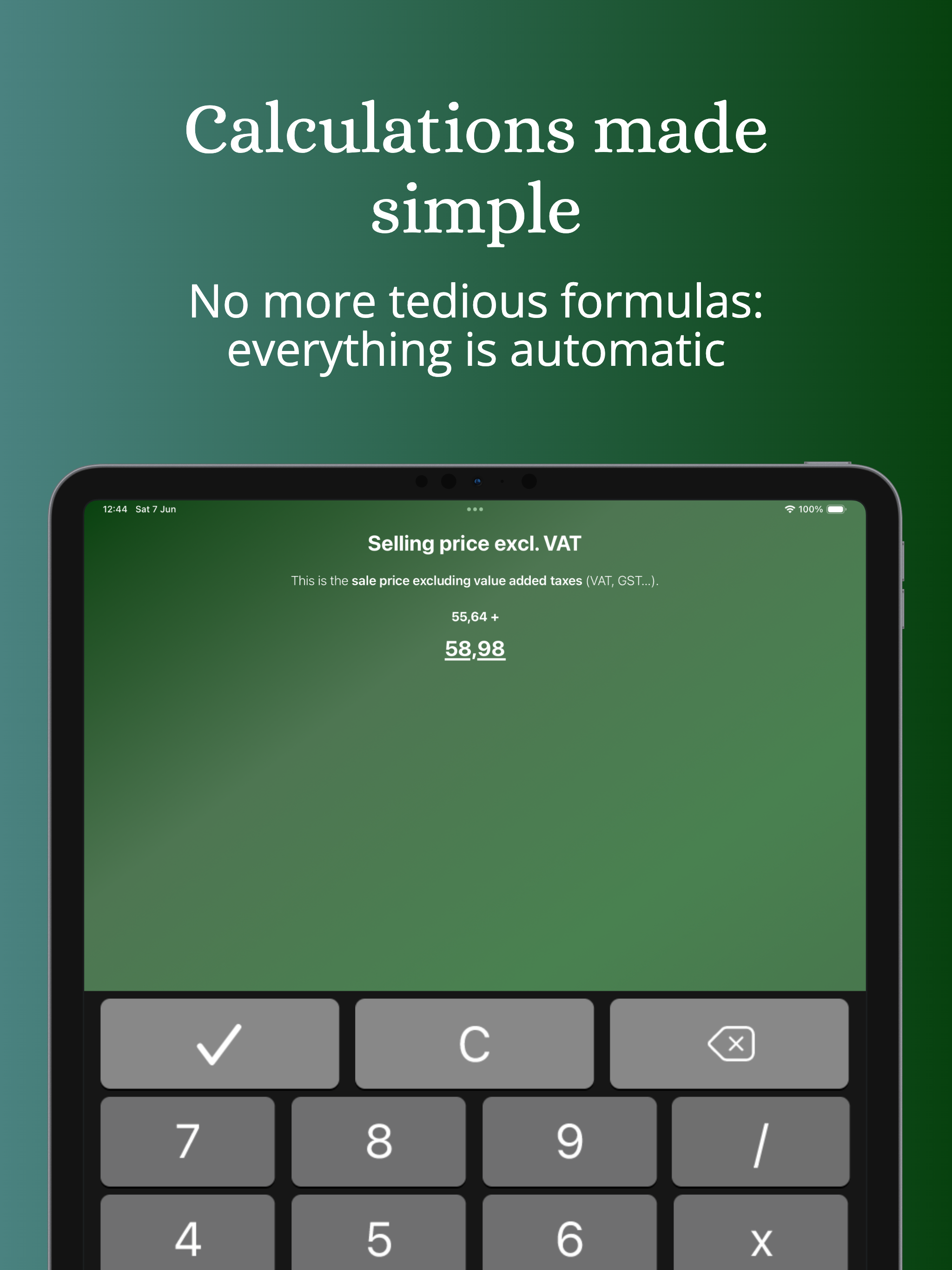 ProCalc.app: Margin, BreakEven
