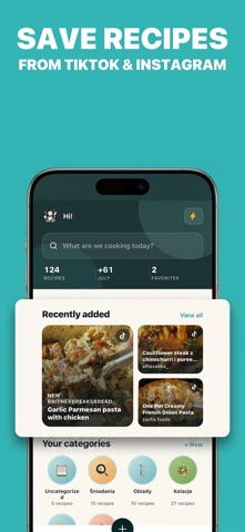 Meal Brain: TikTok Recipes iPhone screenshot