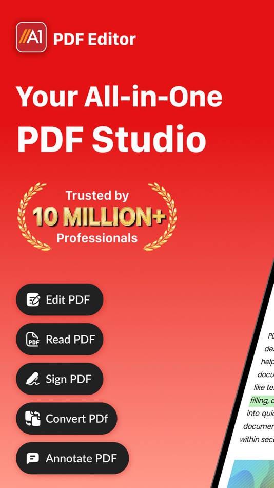 #1. PDF Editor: Read, Scan & Sign (iOS) By: Rhophi Analytics LLP