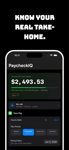 PaycheckIQ Paycheck Calculator Screenshot 1 of 5