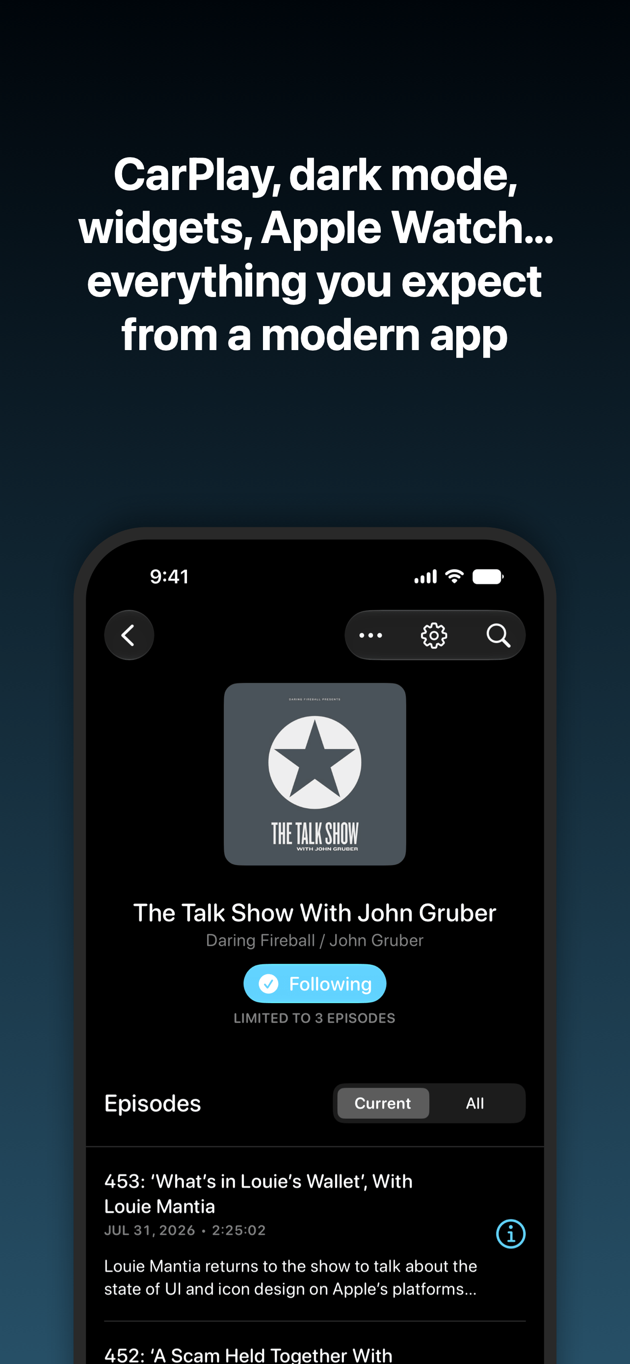 Overcast Podcast App screenshot 6