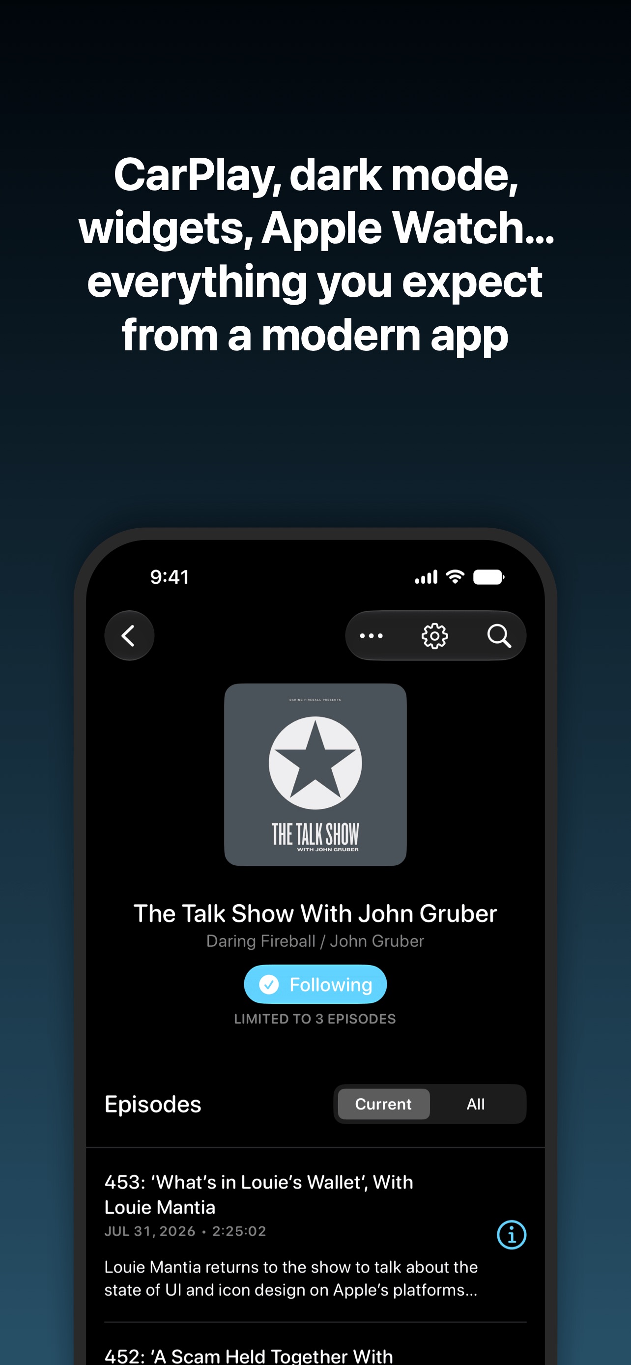 Overcast Podcast App screenshot 6