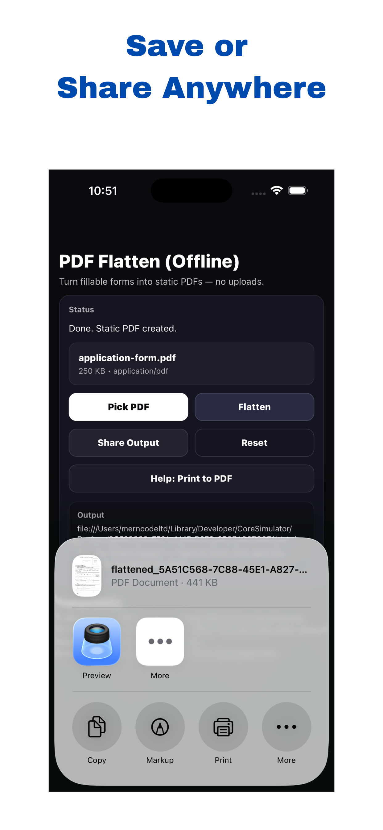 PDF Flatten