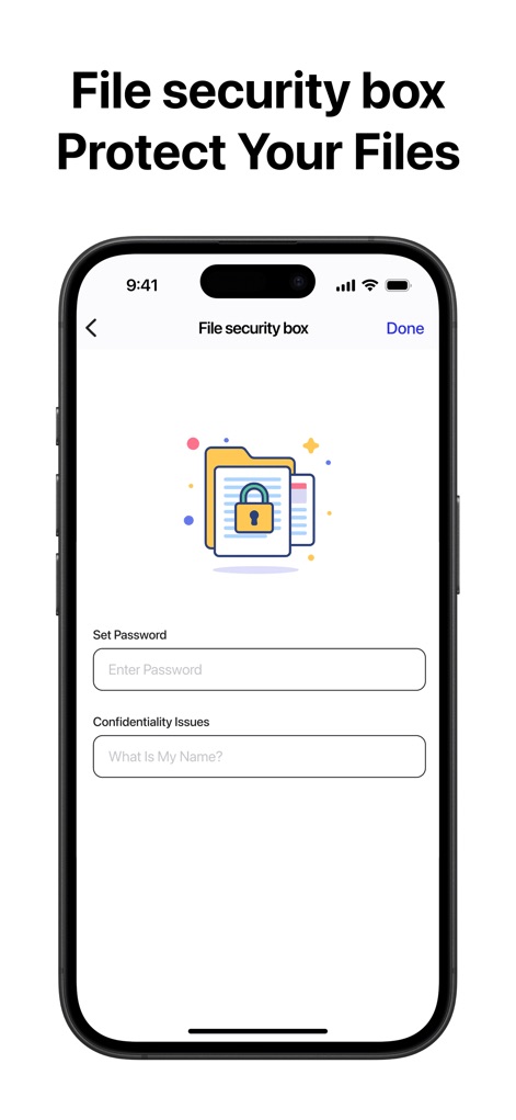 Zip & RAR & 7z File Extractor - Safeguard sensitive data using the dedicated File Security Box, which allows users to Set Password protection and address Confidentiality Issues for stored files.
