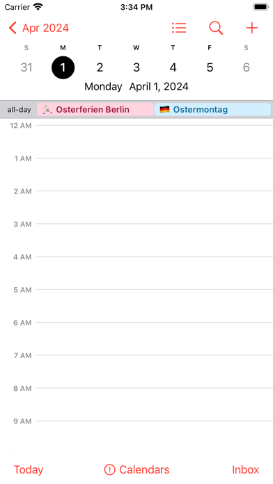 Feiertage und Schulferien DE Screenshot