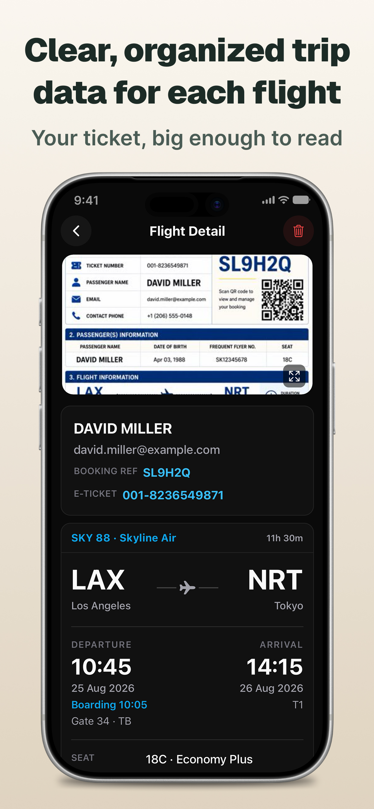 Flight Ticket Scanner screenshot 3