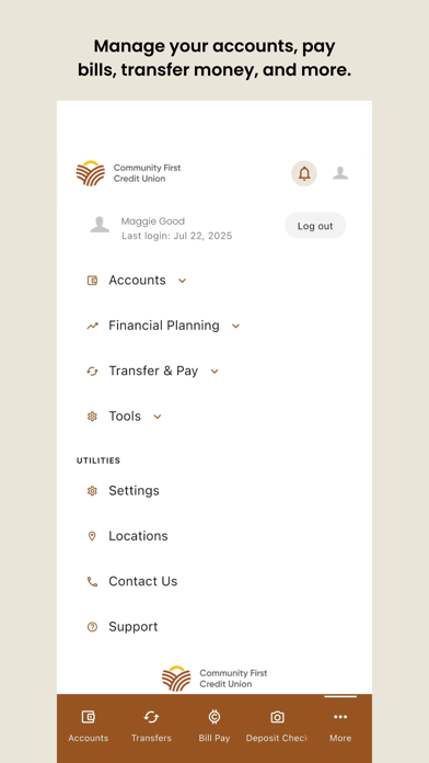 ComfirstCU iPhone screenshot 4 - Finance app