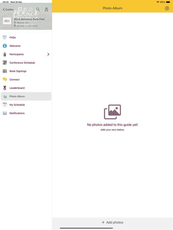 Black Romance Book Fest iPad screenshot 2 - Business app