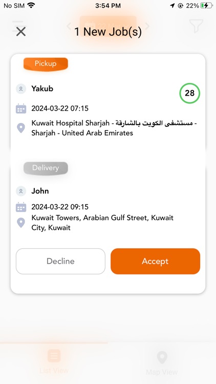 Trolley Delivery Tracker