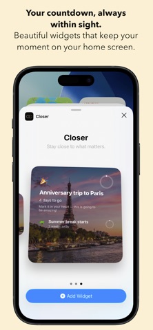 Closer: Countdown Widget Screenshot 5 of 5