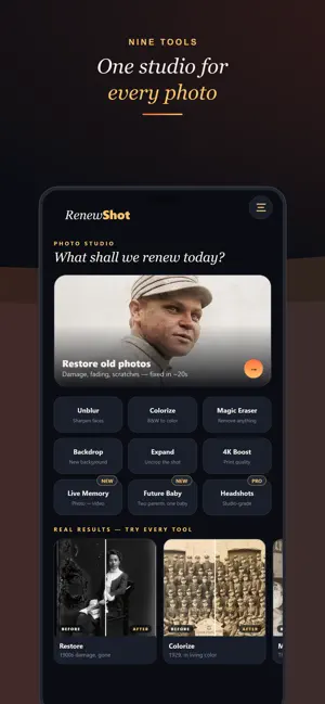 RenewShot: Restore Old Photos screenshot 2
