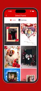 Love Frames Photo Editor screenshot #3 for iPhone