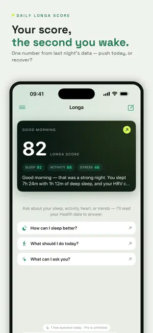 Longa: AI Longevity Coach screenshot 1