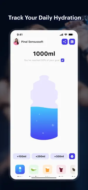 Water Tracker - Drink Daily screenshot 1