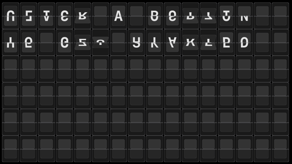 #5. split-flap board (iOS) 由: Gregory Dolder