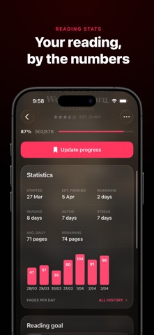 Leatherbound: Reading Tracker Screenshot 3 of 7