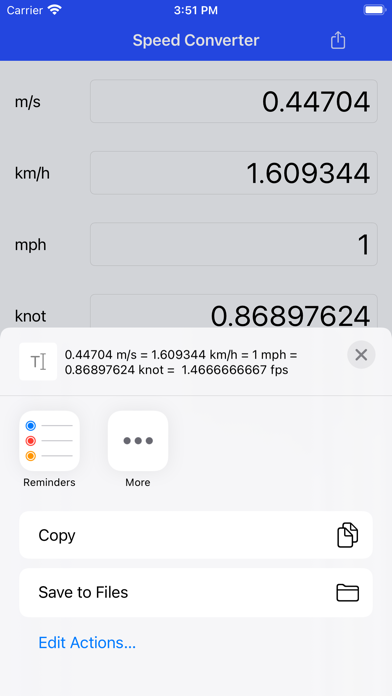 Screenshot #2 pour Speed Converter