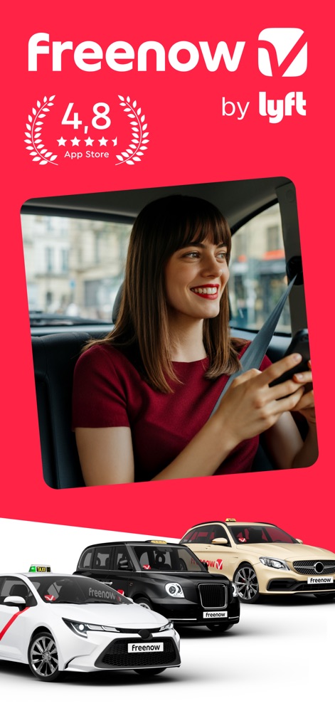 Freenow by Lyft - taxi & more - 信頼のタクシーサービス