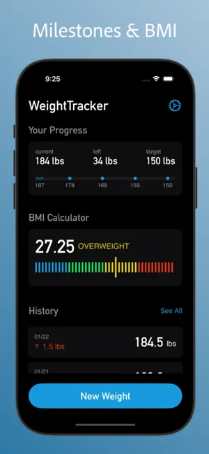 WeightTracker - Track Progress screenshot 2