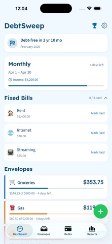 DebtSweep screenshot