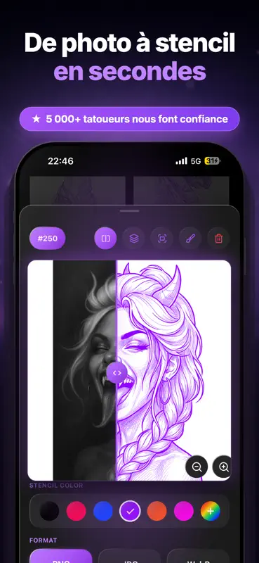 Stencil AI - Tattoo Stencil screenshot 1 of 6