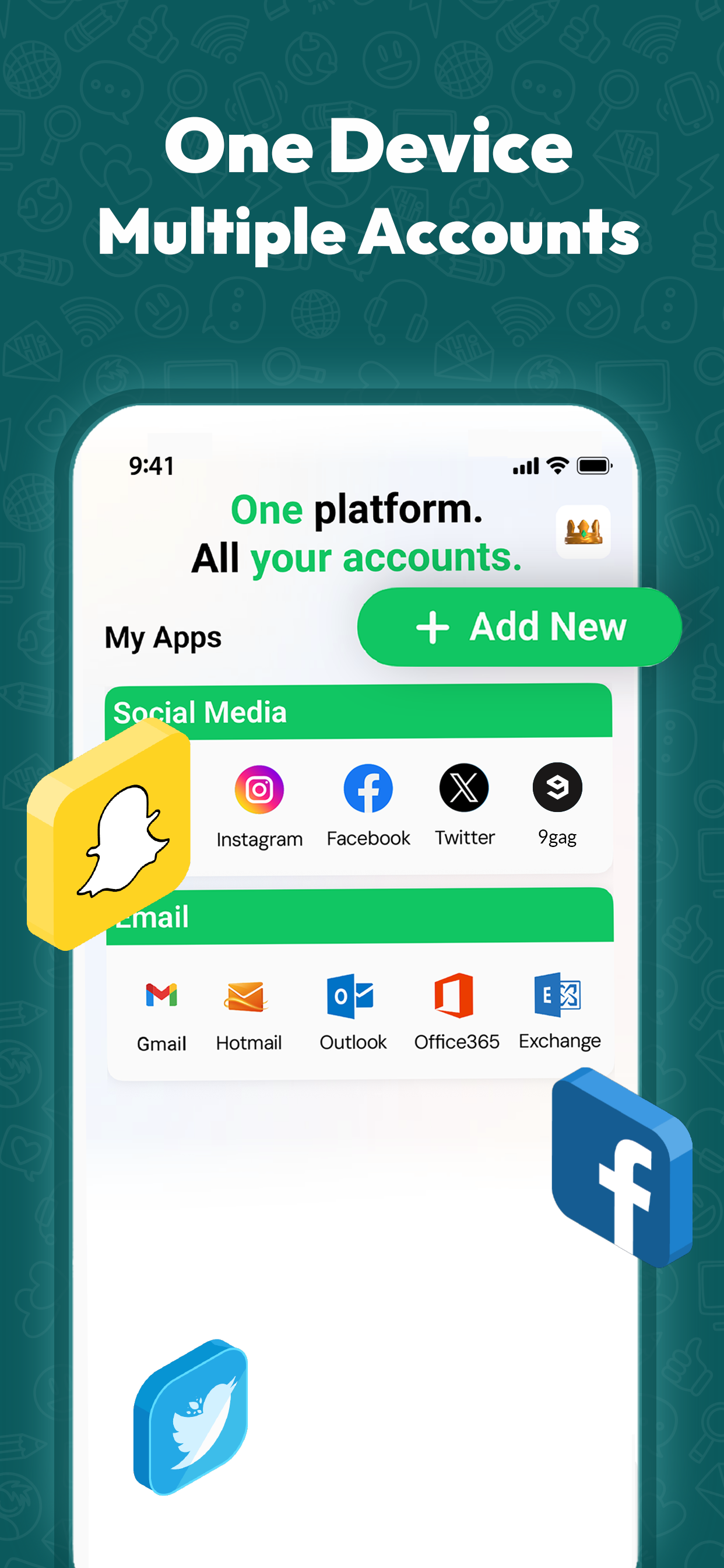 WhatsWeb Dual Messenger: Waduo