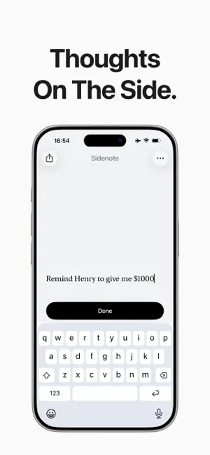 Sidenote: Easy Notes screenshot 1