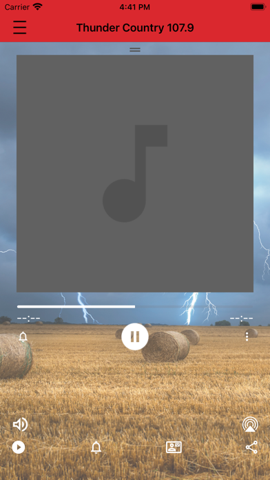 Thunder Country 107.9 iPhone screenshot 1 - Entertainment app